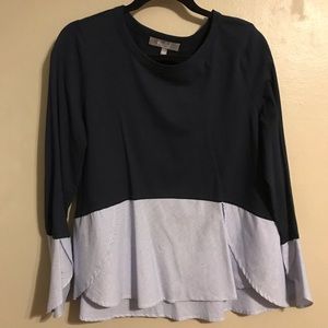 Navy blouse